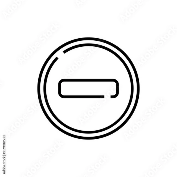 Obraz stop glyph icon