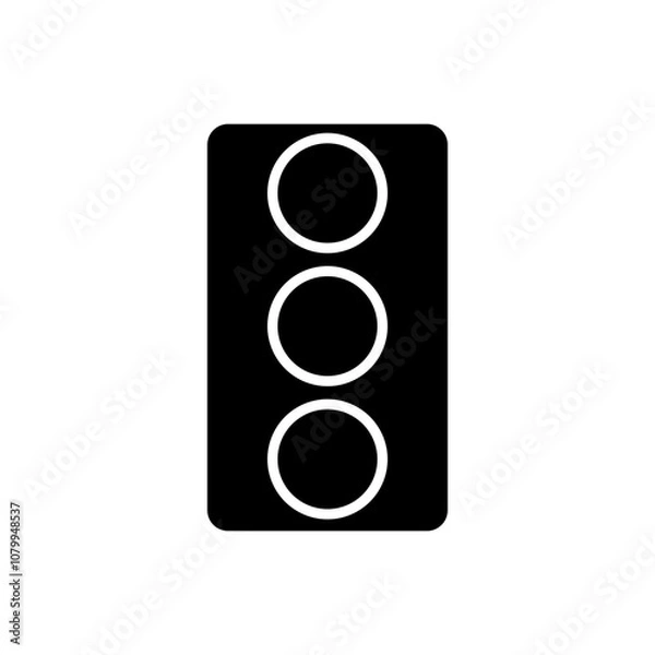 Obraz traffic lights glyph icon