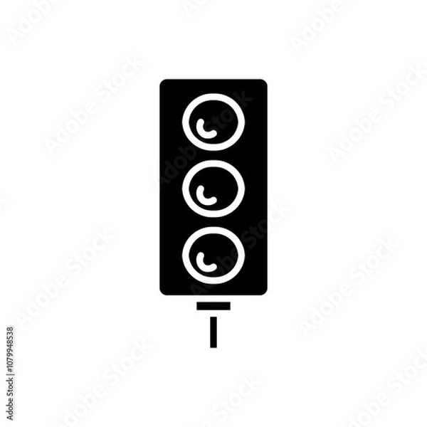 Obraz traffic light glyph icon