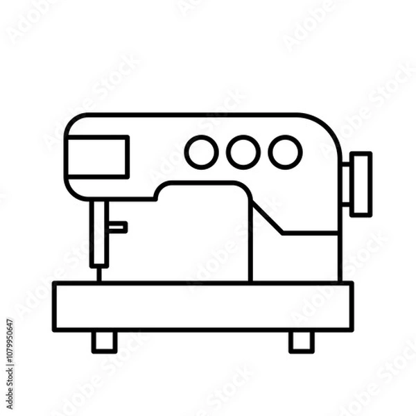 Obraz Electric Sewing Machine Outline