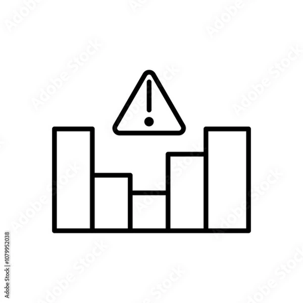 Obraz risk assessment line icon