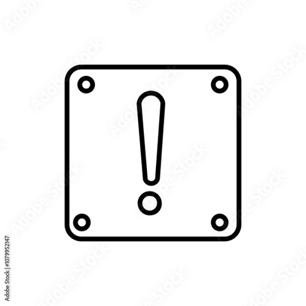 Obraz danger line icon