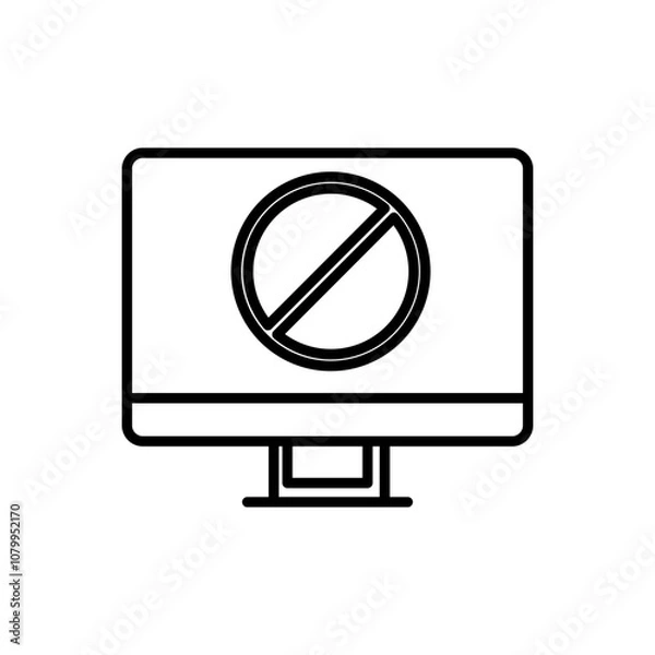 Obraz blok line icon