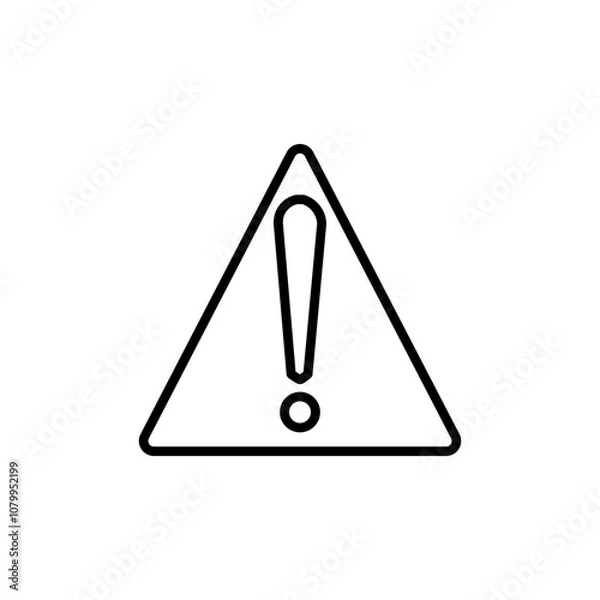 Obraz warning line icon