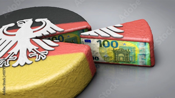 Obraz Deutschland als Geldtorte