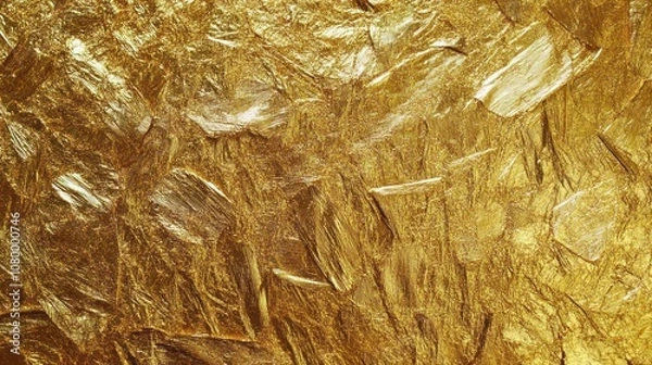 Obraz Textured golden leaf creating a rich gilded effect
