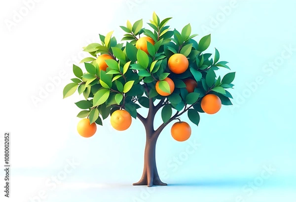 Obraz orange tree with fruits