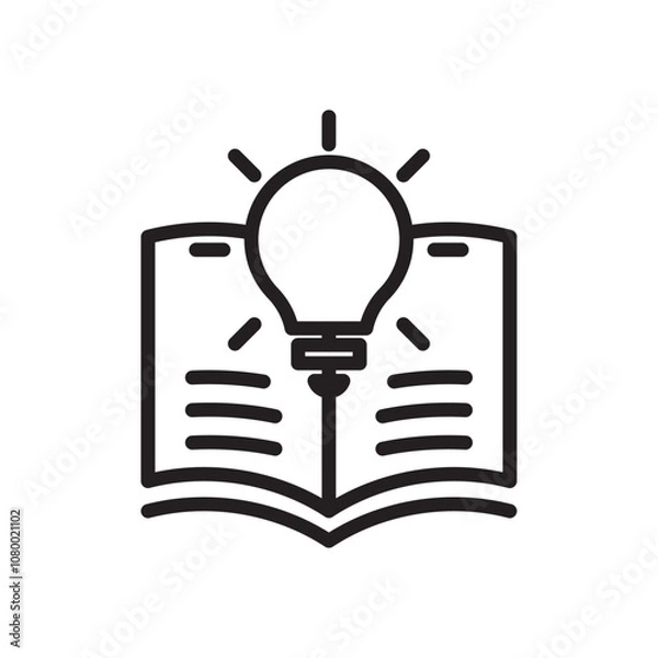Fototapeta Knowledge icon outline set sign