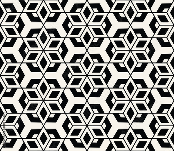 Fototapeta Star seamless geometric pattern background vector