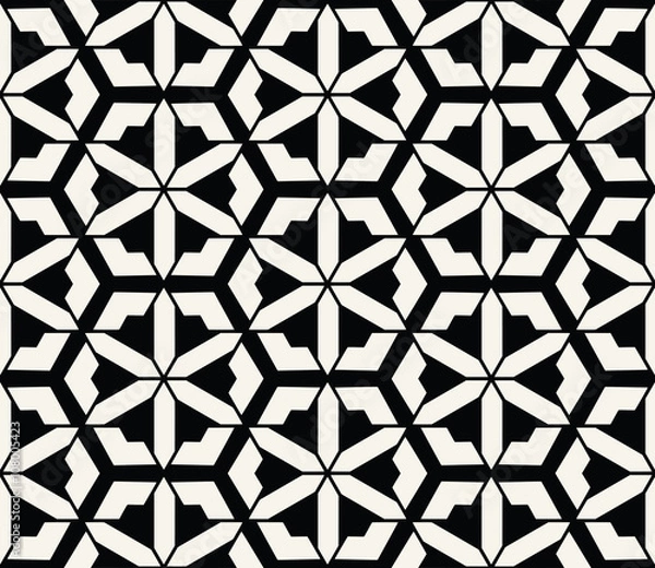 Fototapeta Star seamless geometric pattern background vector