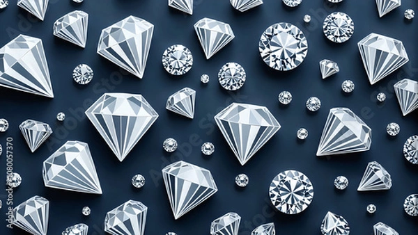 Fototapeta pattern with diamonds