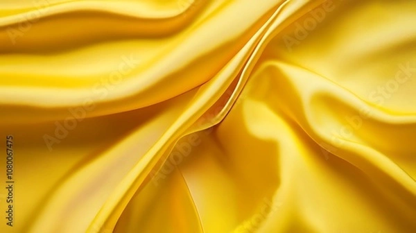 Fototapeta Bright canary yellow background with a gentle sheen