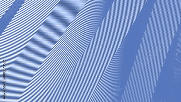 Fototapeta Blue sky zig zag stripes line abstract background for backdrop or fabric style