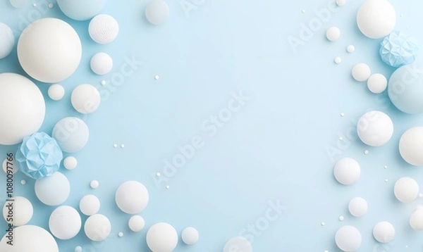 Fototapeta generation AI, White_and_Blue_Colors_Background