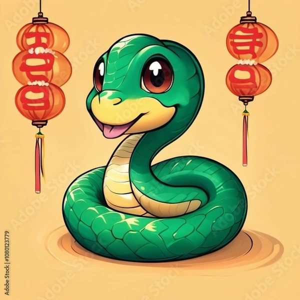 Obraz ヘビのイラスト/Clip art of snake