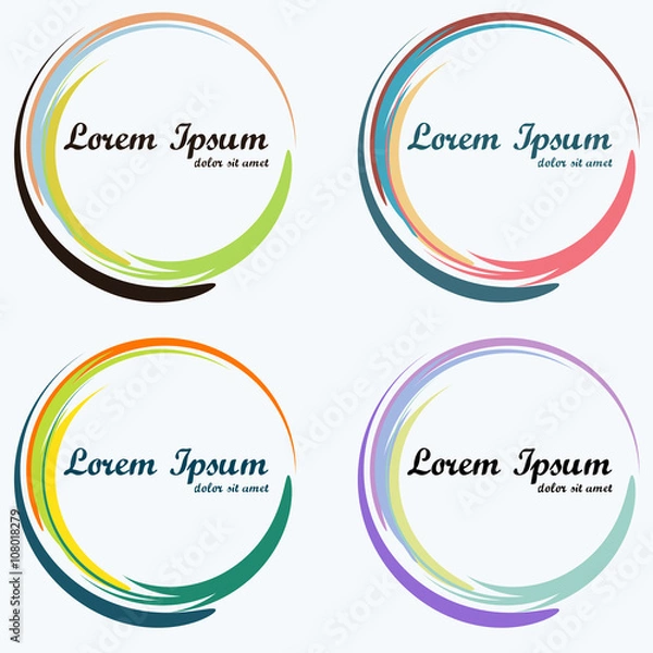 Obraz Abstract round  frames