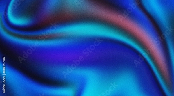 Fototapeta Vibrant Swirling Blur with Grainy Texture in Blue and Pink Tones
