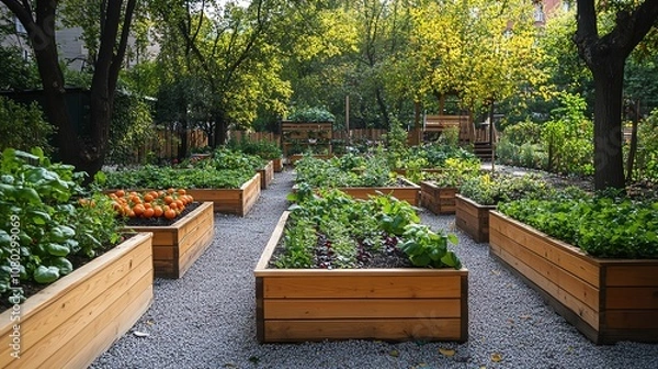 Obraz Public spaces with edible gardens, freely accessible to all citizens