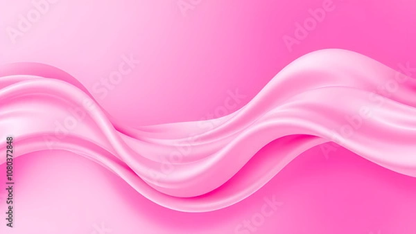 Obraz Abstract empty pink background with white background. Scene for advertising, cosmetics advertising, showcase, presentation, website, banner, cream, fashion.with generative AI