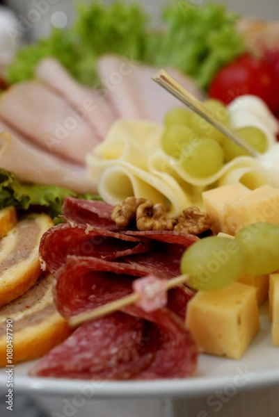 Fototapeta meat and vegetables