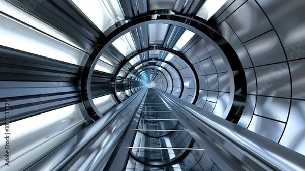 Obraz Science Fiction Track - a futuristic and dynamic visual. The sci-fi inspired track design creates an engaging and high-tech scene.