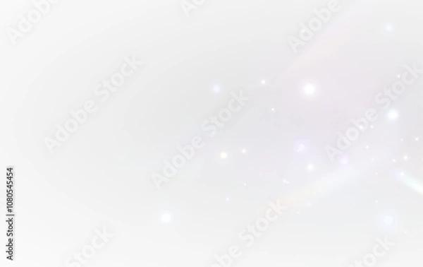 Obraz Png Rainbow light and white dust. Png The crystal shimmers with a rainbow effect. Png Background with bokeh light effect png. Gorgeous Christmas glowing dust background.