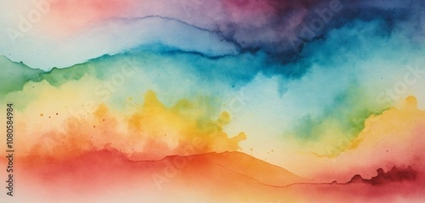 Fototapeta Multicolor Gradient on Textured Canvas