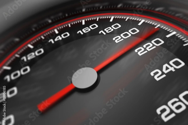 Obraz Prędkościomierz 3D