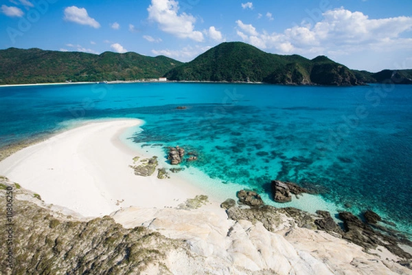 Obraz Deserted beach in southern Japan