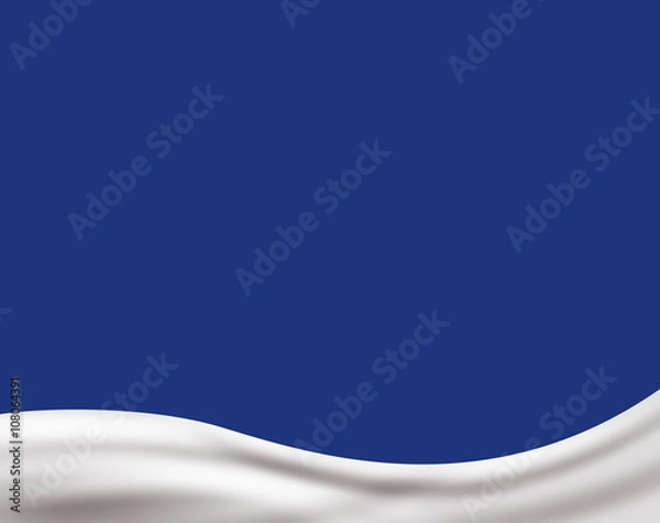 Obraz Light cream wave on light blue background