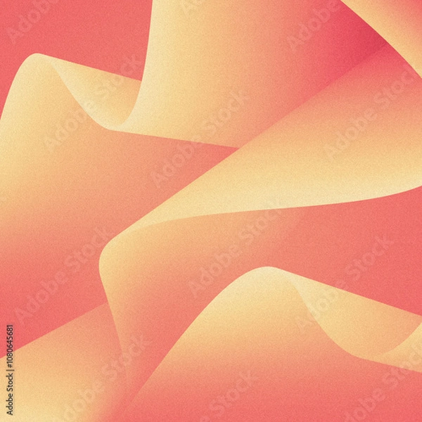 Obraz Vibrant Abstract Orange and Yellow Wave Background