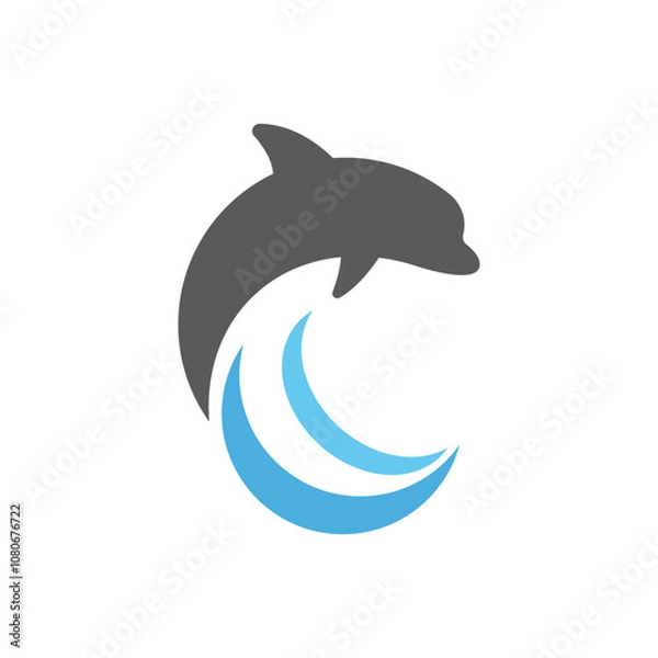 Obraz Dolphin Logo Template Icon