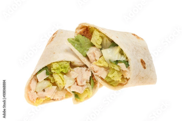 Fototapeta Caesar salad wraps