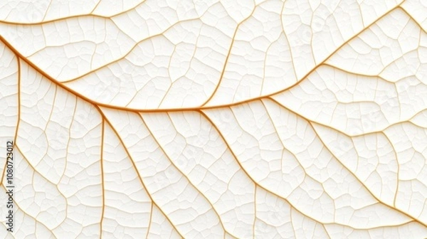 Fototapeta Explore the intricate fiber structure of dry leaves revealing the delicate cell patterns and leaf veins that highlight the beauty of autumns natural artistry and textures.