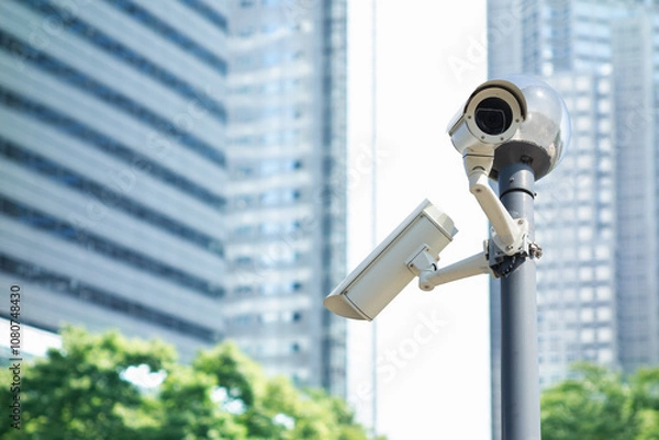 Obraz 監視カメラとビル群