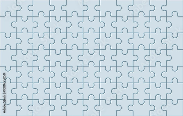 Obraz Puzzle pieces background. Jigsaw puzzle background with pieces. Flat style