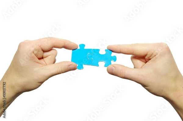 Obraz puzzle in hands