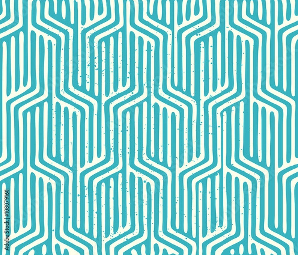 Obraz Seamless Vector Geometric Pattern. Repeating geometric texture pattern. Vector illustration.