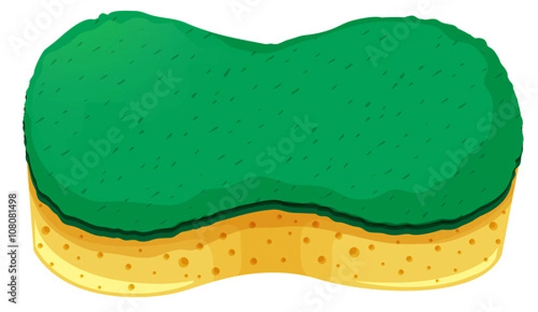 Fototapeta Sponge with two layers