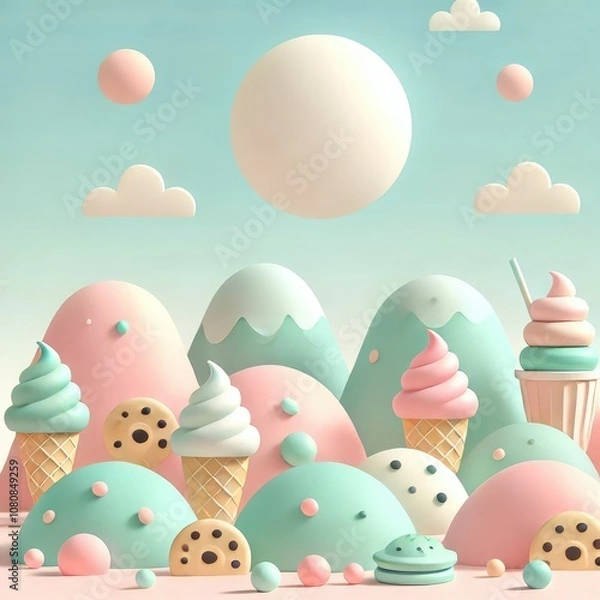 Fototapeta Candyland Dreamscape