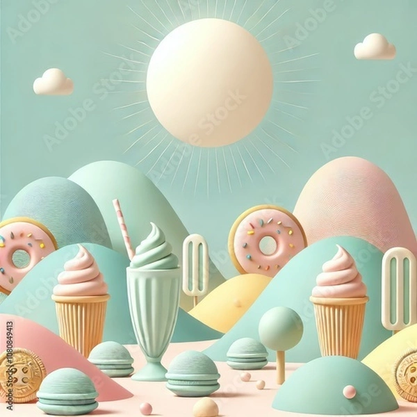 Fototapeta Candyland Dreamscape