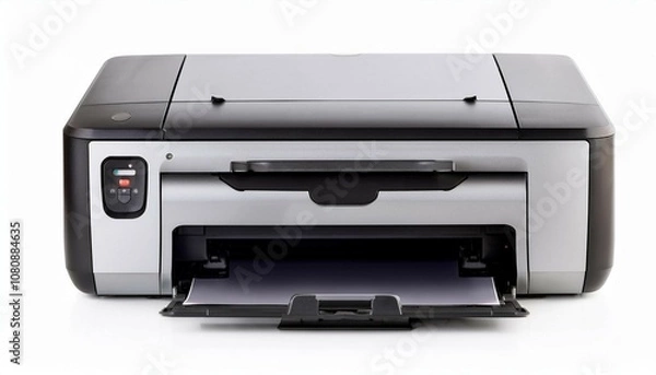 Obraz business laser printer isolated on white background