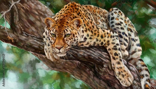 Obraz Леопард