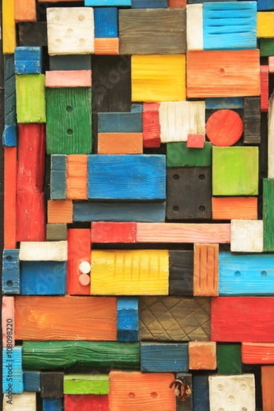 Obraz カラーブロックテクスチャー