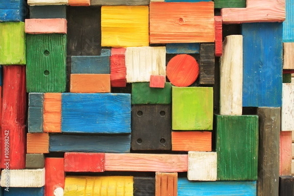 Obraz カラーブロックテクスチャー