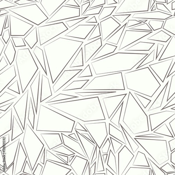 Fototapeta Abstract seamless pattern. The effect of broken glass