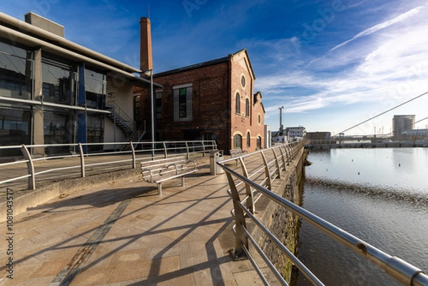 Obraz Building by the river