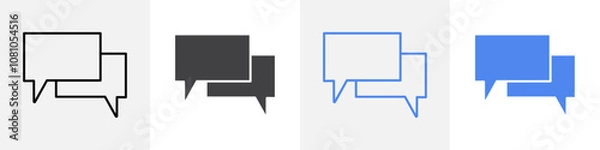 Fototapeta chat box icon Group symbol or sign vector