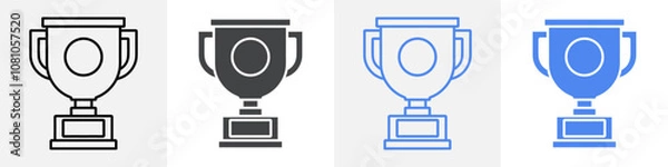 Fototapeta trophy icon Group symbol or sign vector