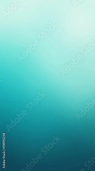 Fototapeta A soft, gradient transition from light teal to deep teal.